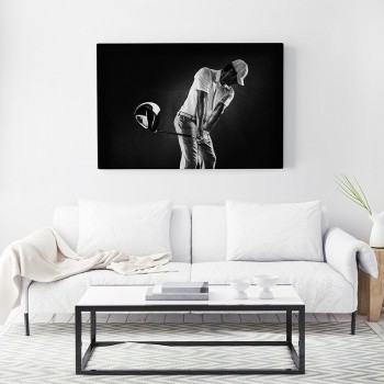 Fotoleinwand Golfplayer with driver