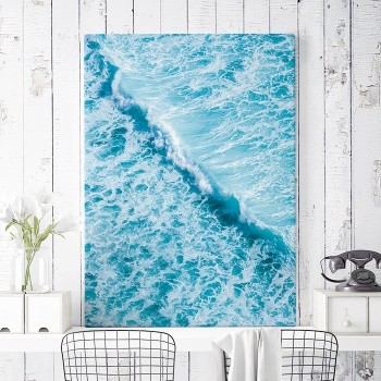 Canvastavla Sea water wave-0