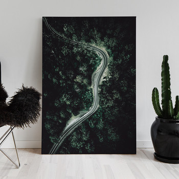 Fotoleinwand Forest road