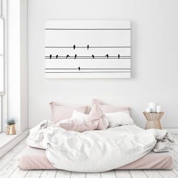 Canvastavla Birds resting-0