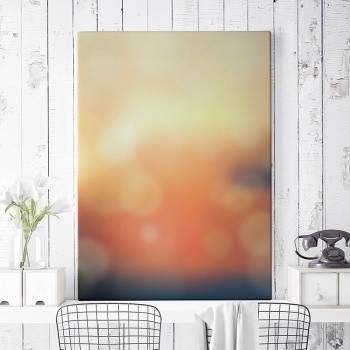 Canvastavla Diffuse warm light-0