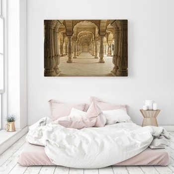 Columned hall Amber fort, Jaipur, India